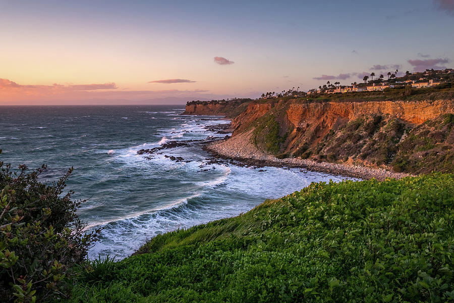 Golden Cove at Sunset on a Windy Day Photograph by Andy Konieczny