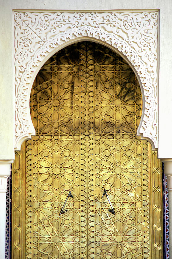 Golden Door And An Arch Way Photograph by Hisham Ibrahim