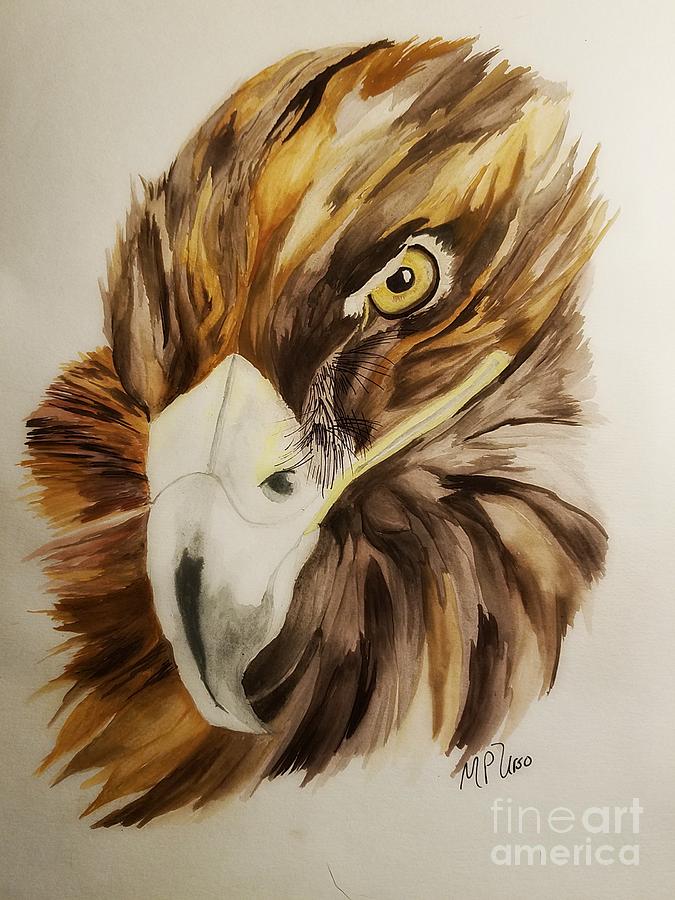 Golden Eagle Painting by Maria Urso
