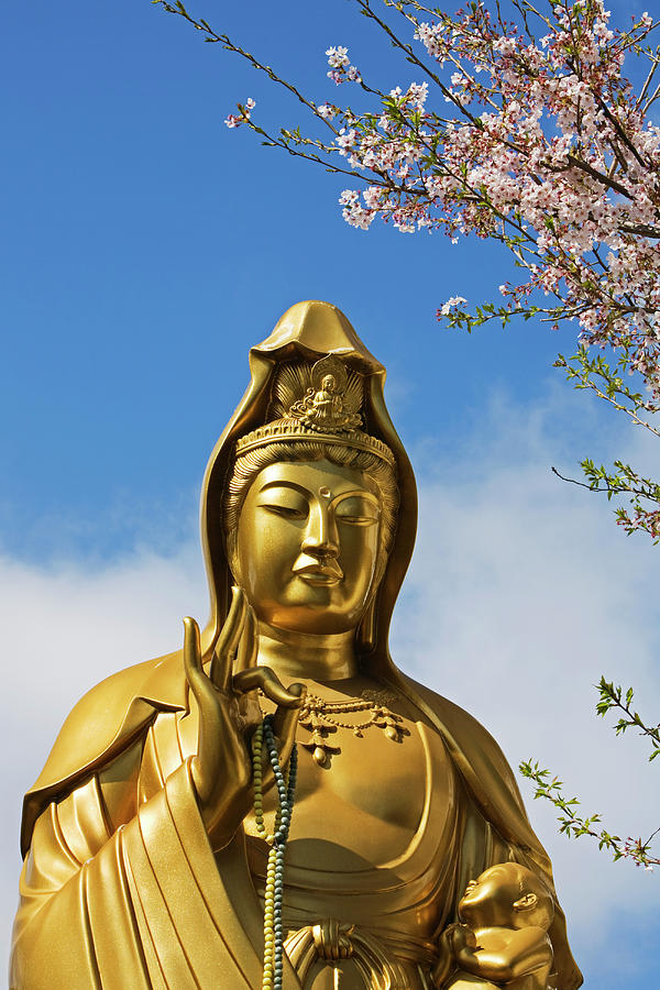 Golden Female Buddha Photograph by John W Banagan
