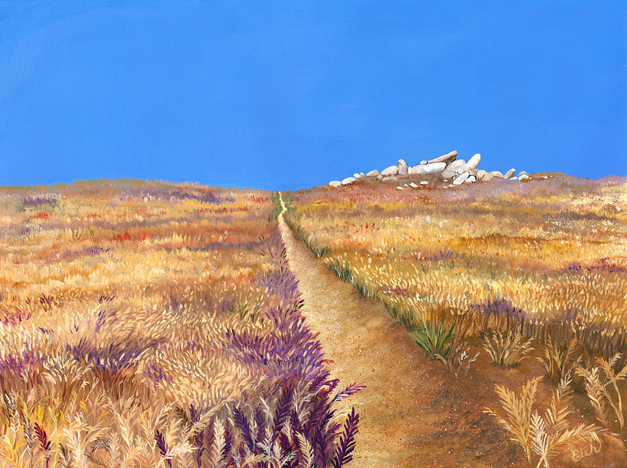 Golden Fields Painting by Elizabeth Mordensky