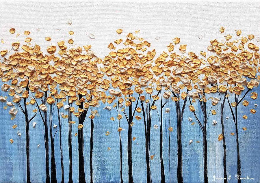Golden Forest Painting