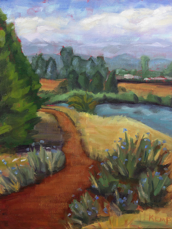 Golden Gardens Trail Painting by Tara D Kemp