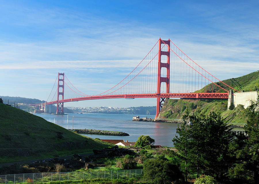 Golden Gate Across The San Francisco Photograph by David Rout