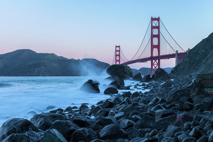 Golden Gate At Marshall Beach Photograph by Jonathan Nguyen