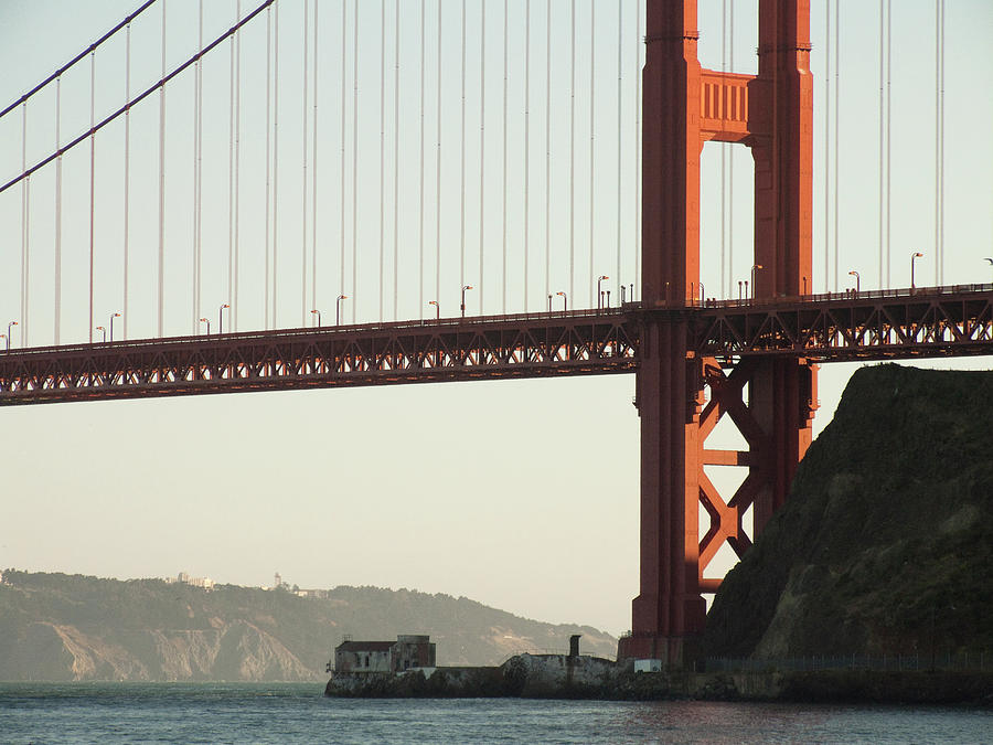 Golden Gate Bridge & Fog Station Photograph by Silentfoto