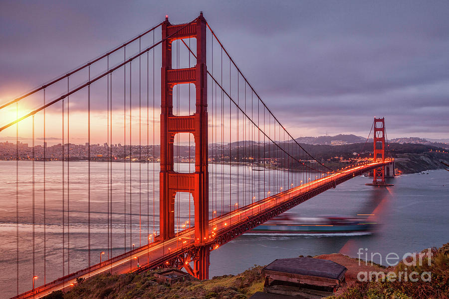 Golden Gate Bridge at Dawn Photograph by Colin and Linda McKie