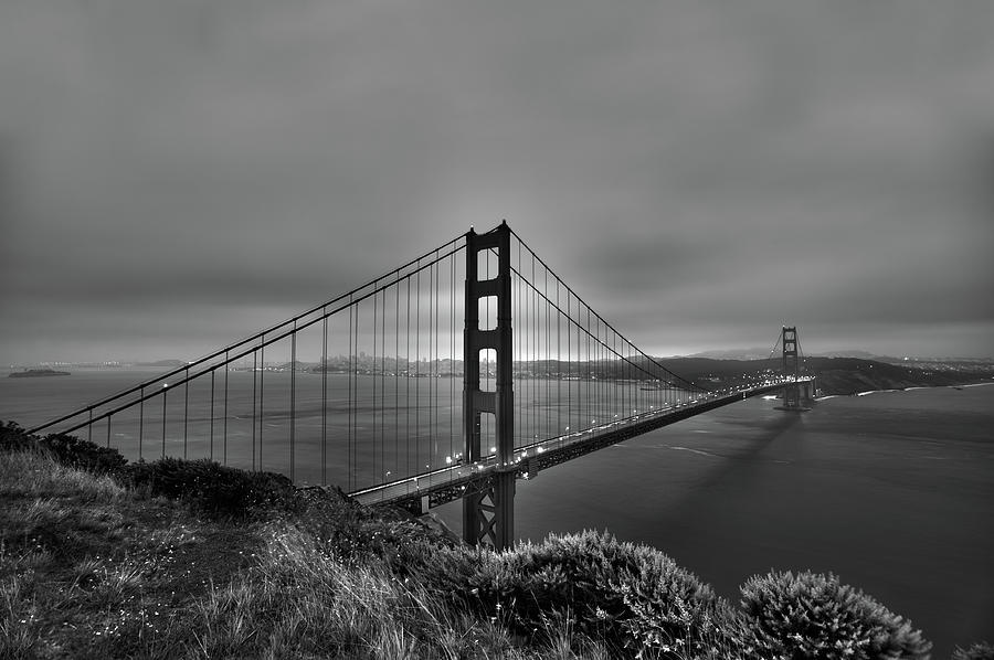 Golden Gate Bridge At Dawn Photograph by Markchentx