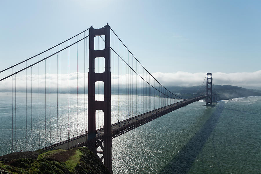 Golden Gate Bridge, Backlit Photograph by Stephanhoerold