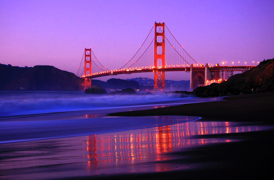 Golden Gate Bridge Dusk Photograph by Ian Philip Miller