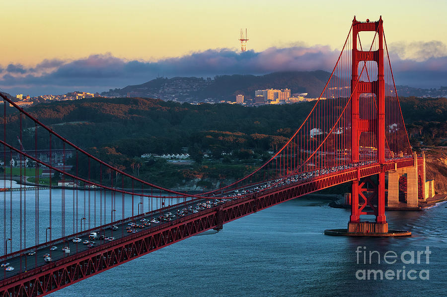 Golden Gate Bridge From Marin Headlands Photograph by Doug Sturgess