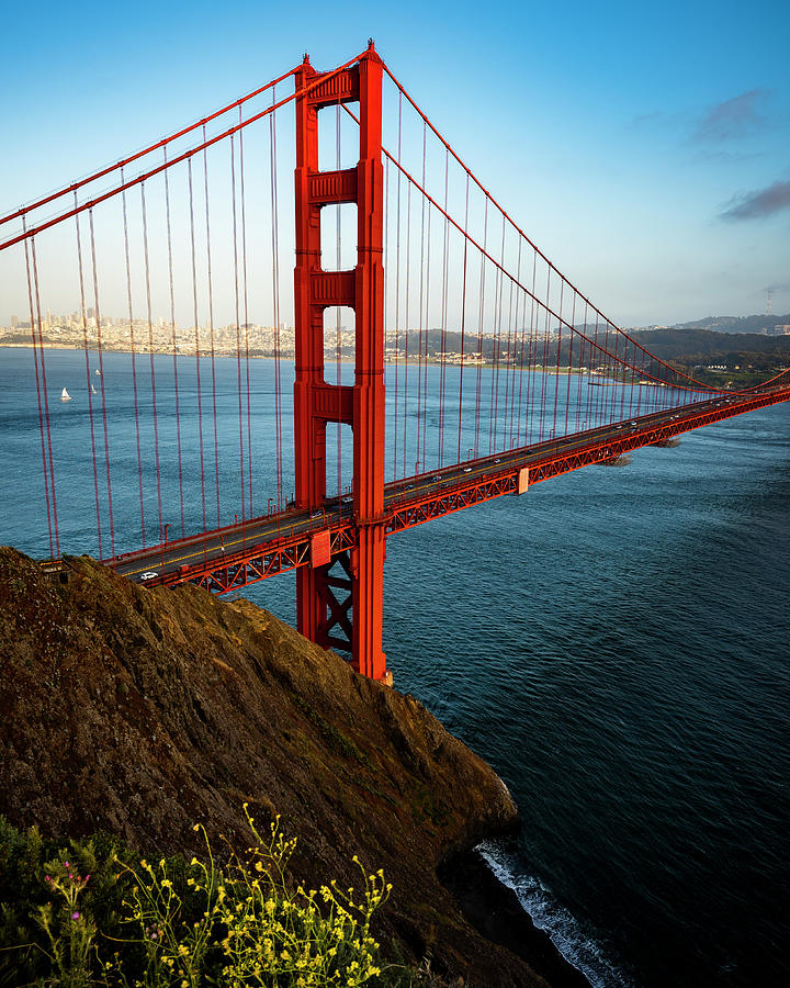 Golden Gate Bridge In Spring From Historic Battery Spencer Photograph ...