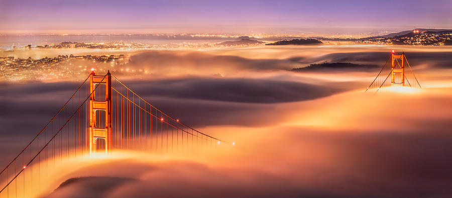 Landscape Photograph - Golden Gate Bridge by Jennie Jiang