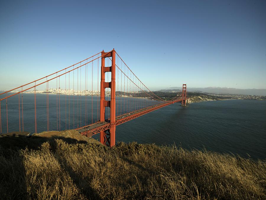 Architecture Painting - Golden Gate Bridge, San Francisco, California 4 by Celestial Images