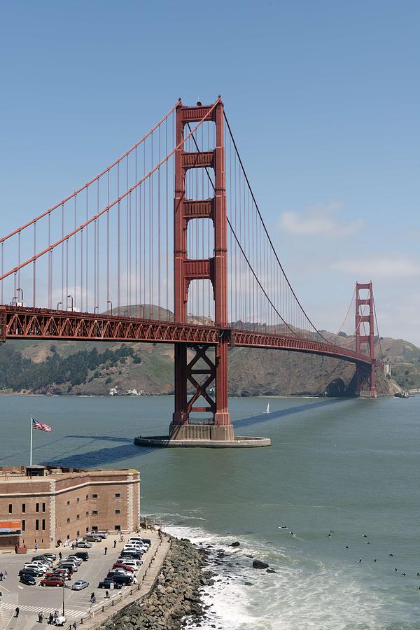 Architecture Painting - Golden Gate Bridge, San Francisco, California by Carol M. Highsmith 6 by Celestial Images