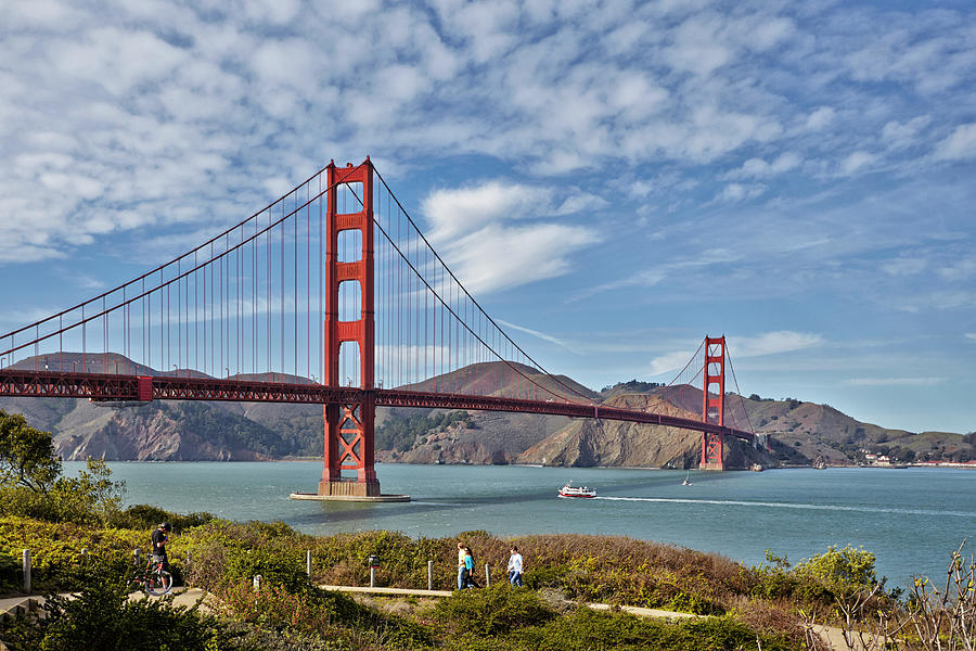 Golden Gate Bridge, San Francisco Digital Art by James Tarry