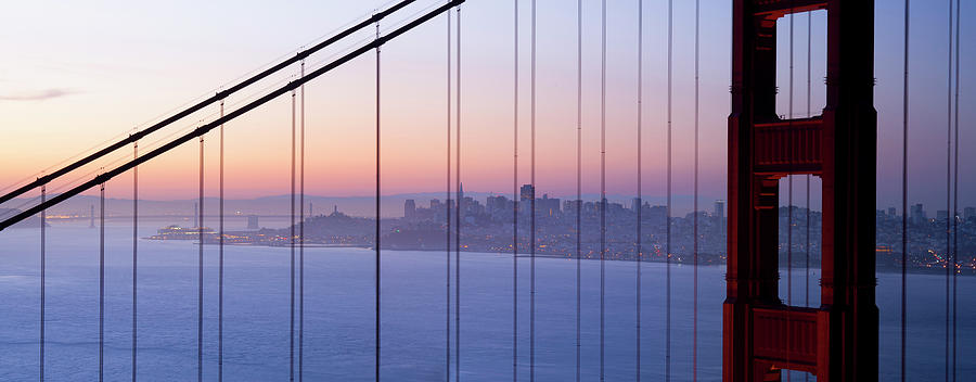 City Digital Art - Golden Gate Bridge, San Francisco by Massimo Ripani