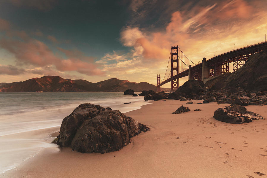Golden Gate Bridge, San Francisco Digital Art by Maurizio Rellini