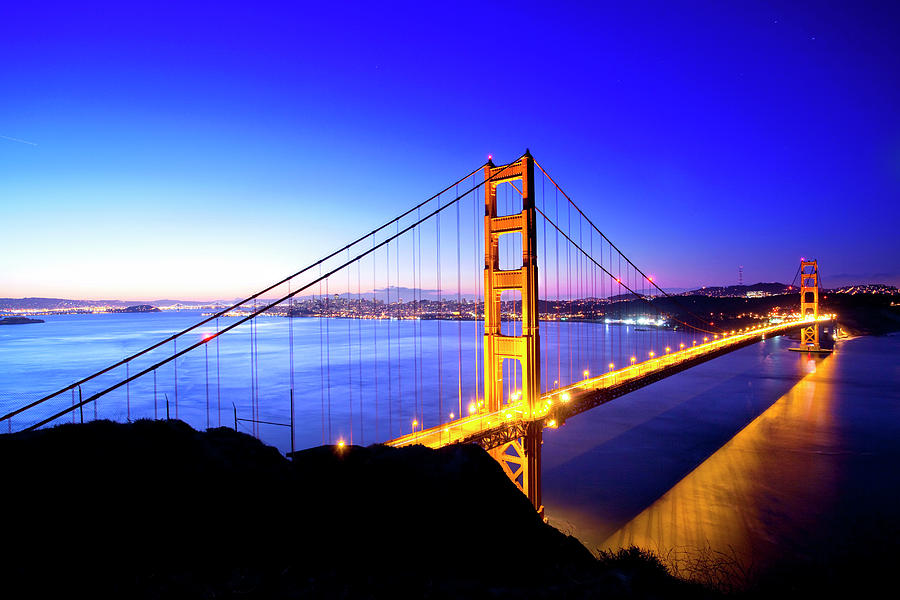 Golden Gate Bridge, San Francisco Digital Art by Pietro Canali