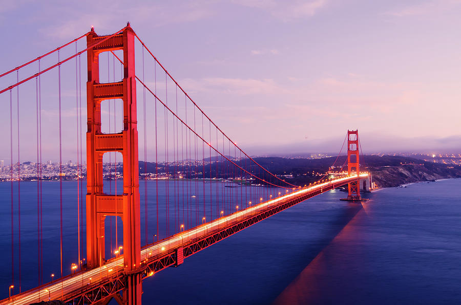 Golden Gate Bridge Spans San Francisco Photograph by Gregobagel