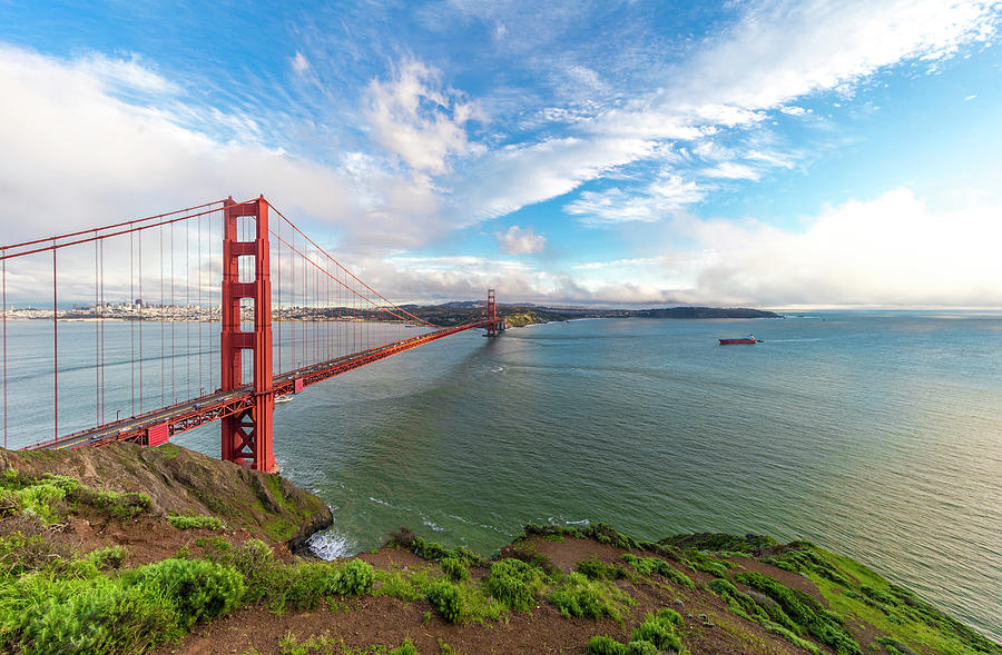 Golden Gate Bridge Under Ultra Wide Photograph by Spondylolithesis