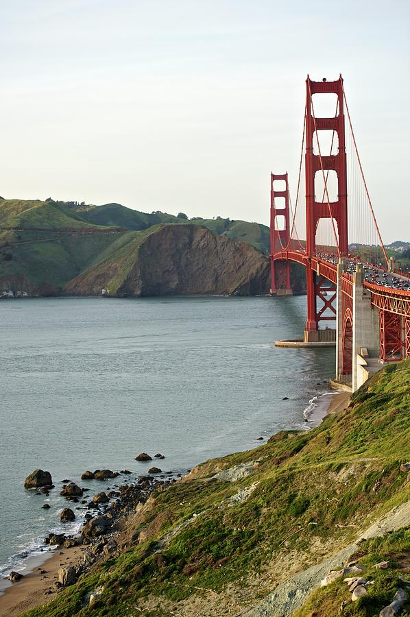 Golden Gate Bridge With View To Marin Photograph by Moodboard