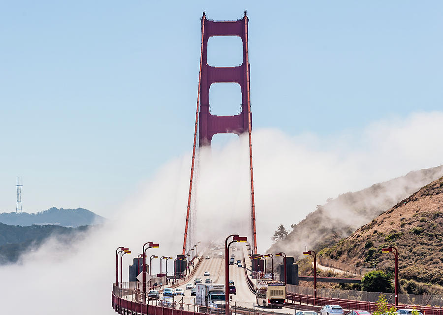 Golden Gate Fog Photograph by Charles McCleanon
