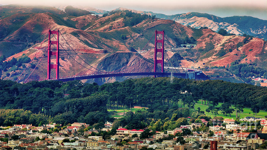Golden Gate From Twin Peaks Photograph by Doug Sturgess