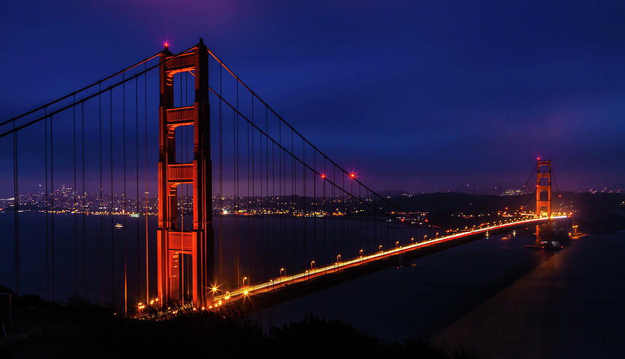 Golden Gate Glow Photograph by April Reppucci