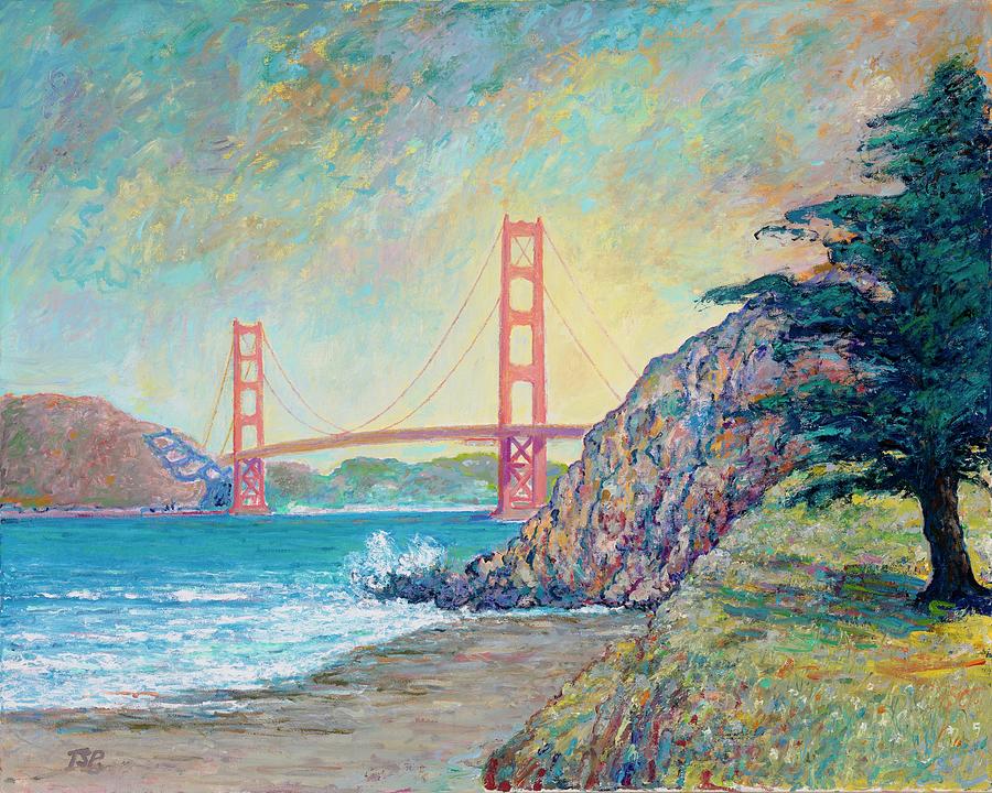 Golden Gate Morning Painting by Tom Pittard