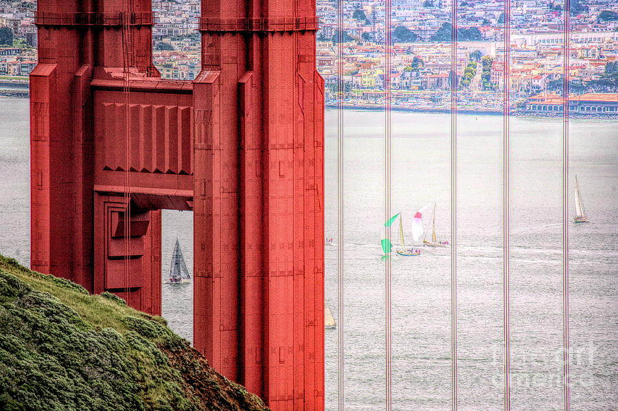 Golden Gate Up Close SF  Photograph by Chuck Kuhn