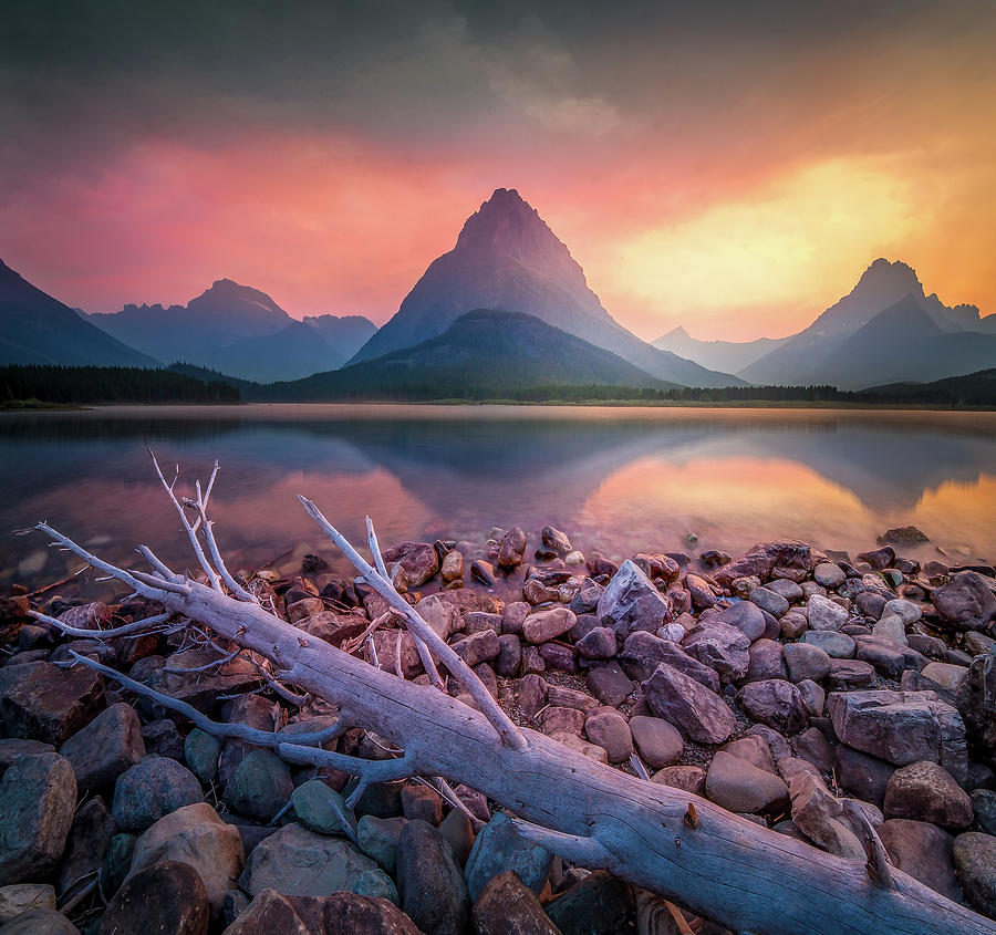 Golden Hour / Many Glacier, Glacier National Park by Nicholas Parker Golden Hour / Many Glacier, Glacier National Park by Nicholas Parker
