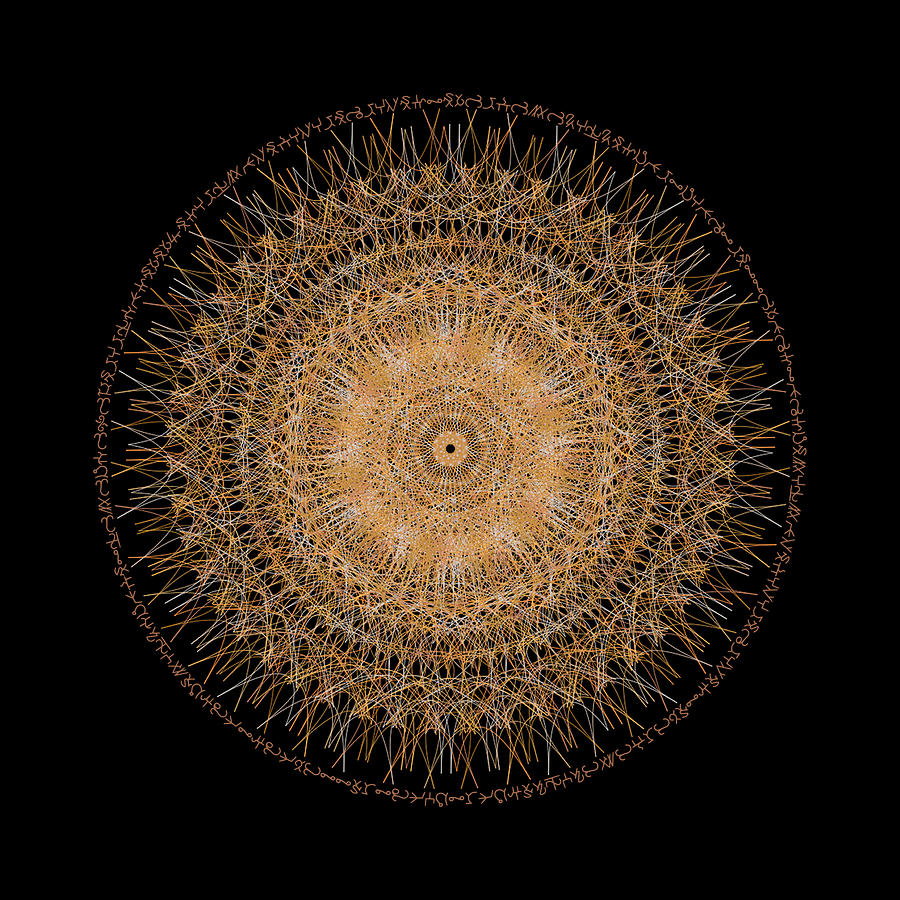 Golden Mandala by Nathalie DAOUT Golden Mandala by Nathalie DAOUT