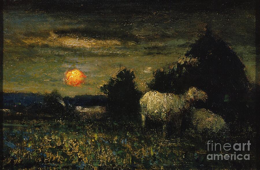 Golden Moon Early Painting by Elliott Daingerfield - Fine Art America