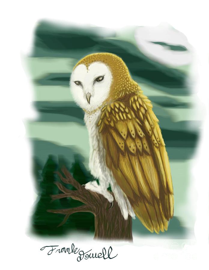 golden owl paintings