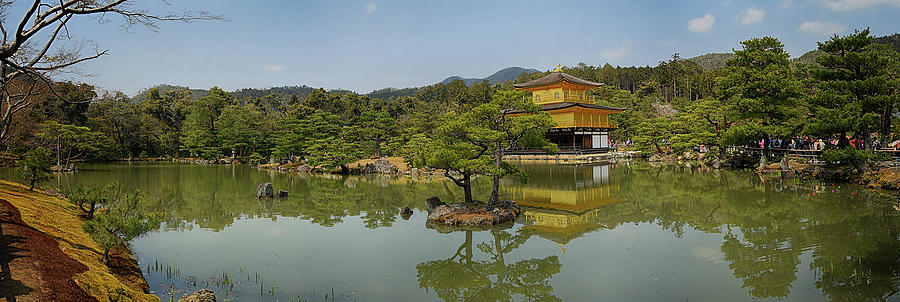 Golden Pavilion panorama Photograph by Andrei SKY