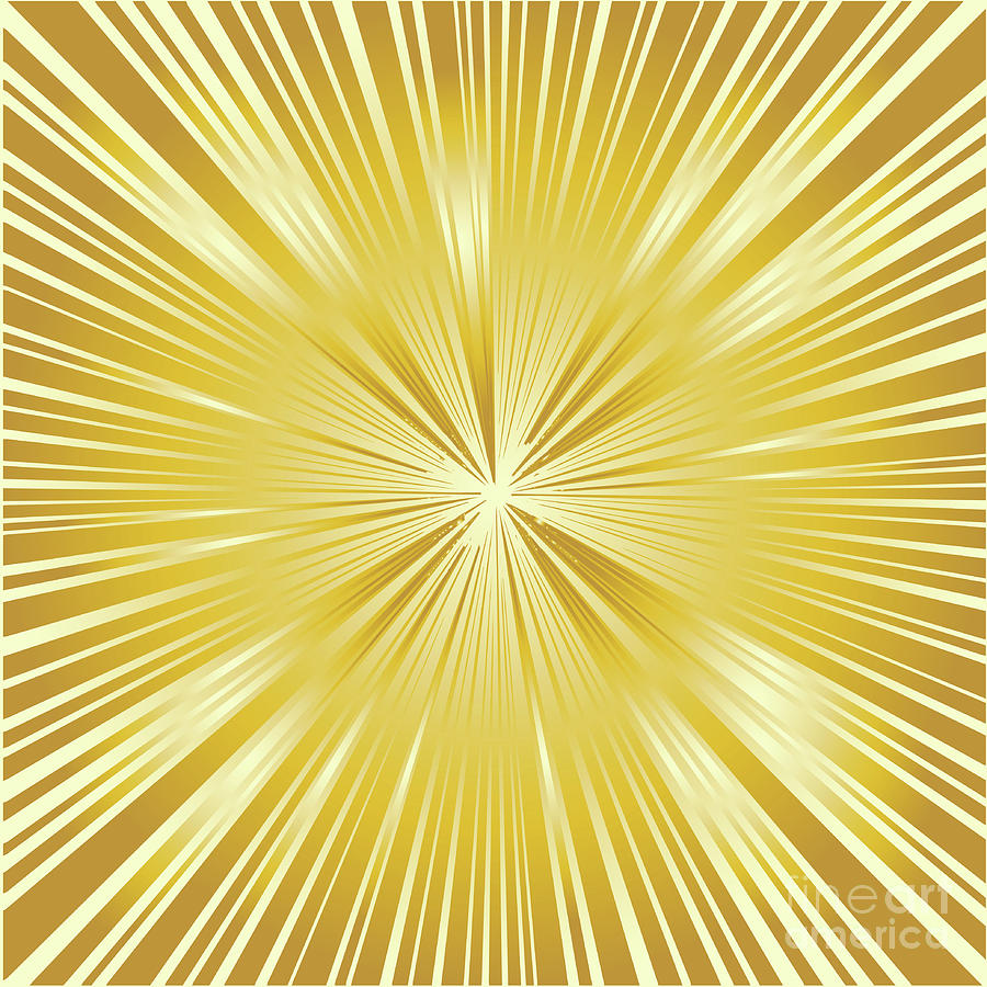 Golden Ray Background Digital Art by Bigalbaloo Stock - Pixels