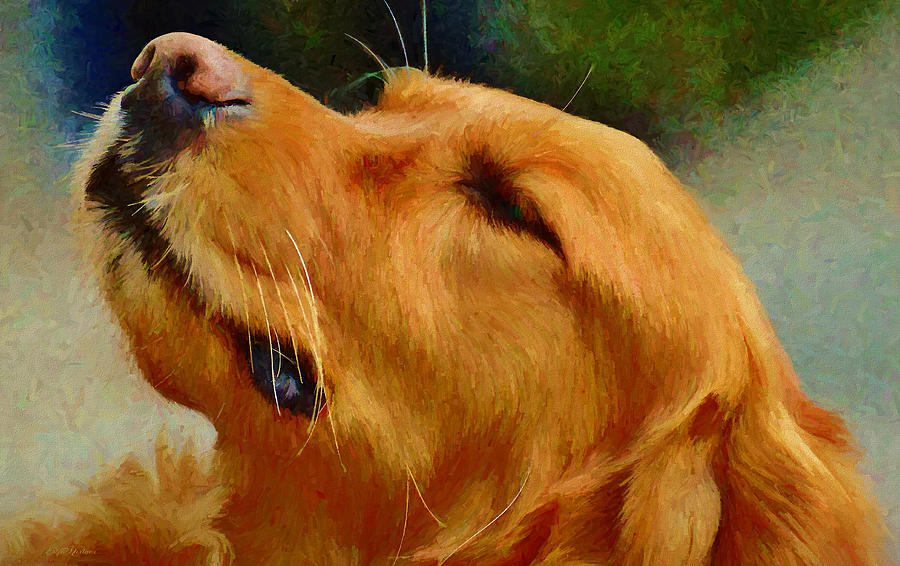 Golden Retriever - Painting by Ericamaxine Price Golden Retriever - Painting by Ericamaxine Price