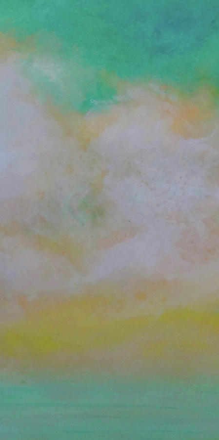 Golden Skyscape two Painting by Katy Hawk