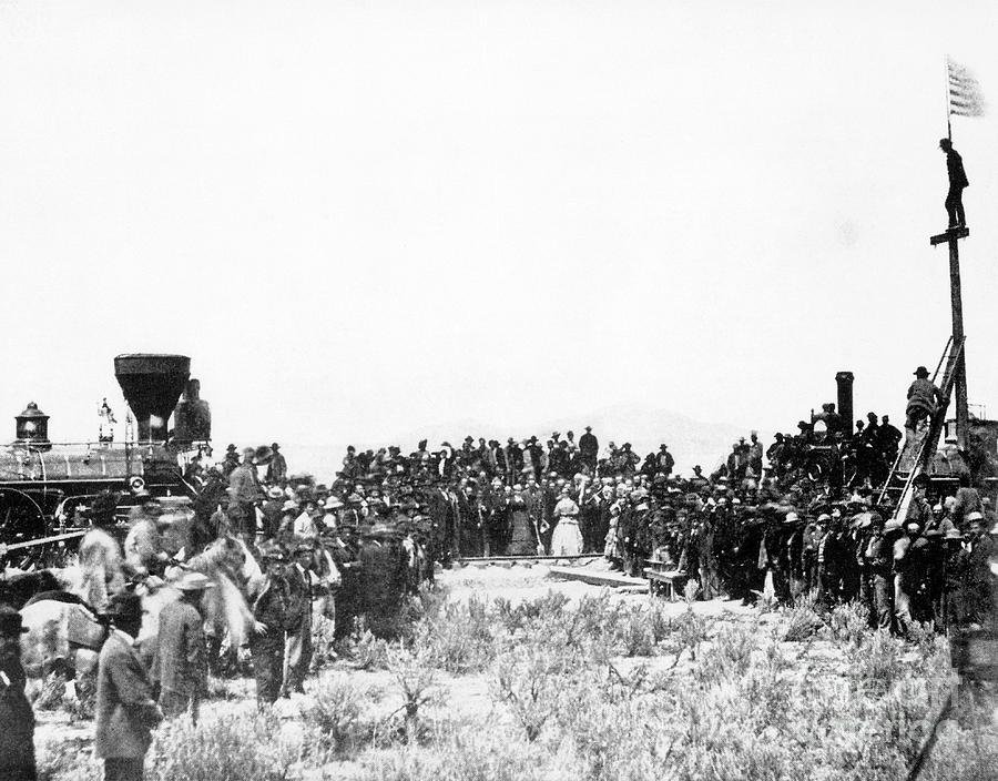 Golden Spike Ceremony Photograph by Us National Archives/science Photo Library