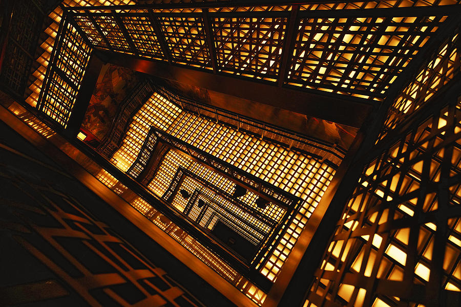 Golden Spiral Staircase (no.1) Photograph by Hitoshi Yamada