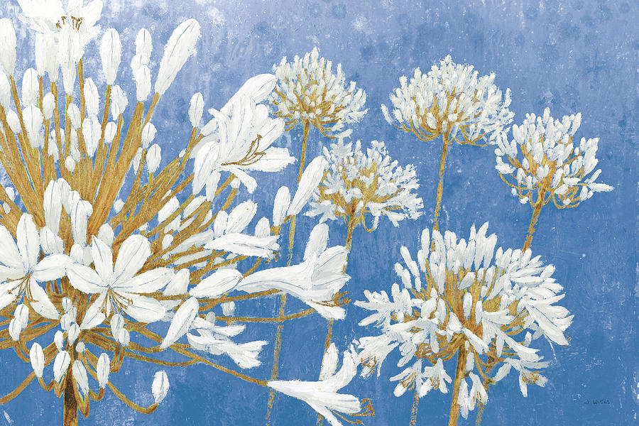 Flower Painting - Golden Spring Blue by James Wiens