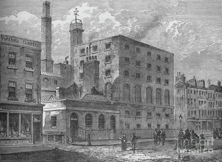 Golden Square Brewery, Soho Drawing by Print Collector
