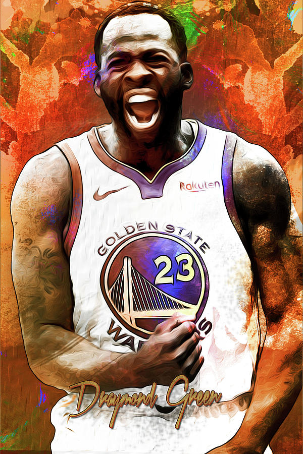 Golden State Warriors Draymond Green Paint Poster Painting by Jose Lugo