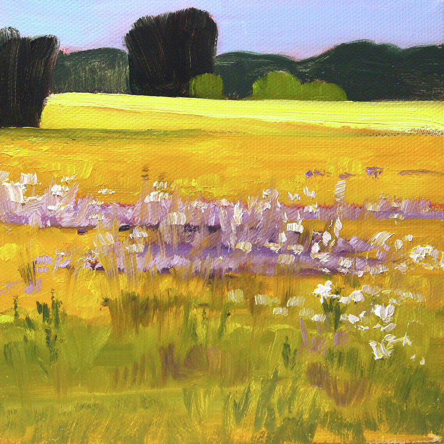 Golden Summer Painting by Nancy Merkle