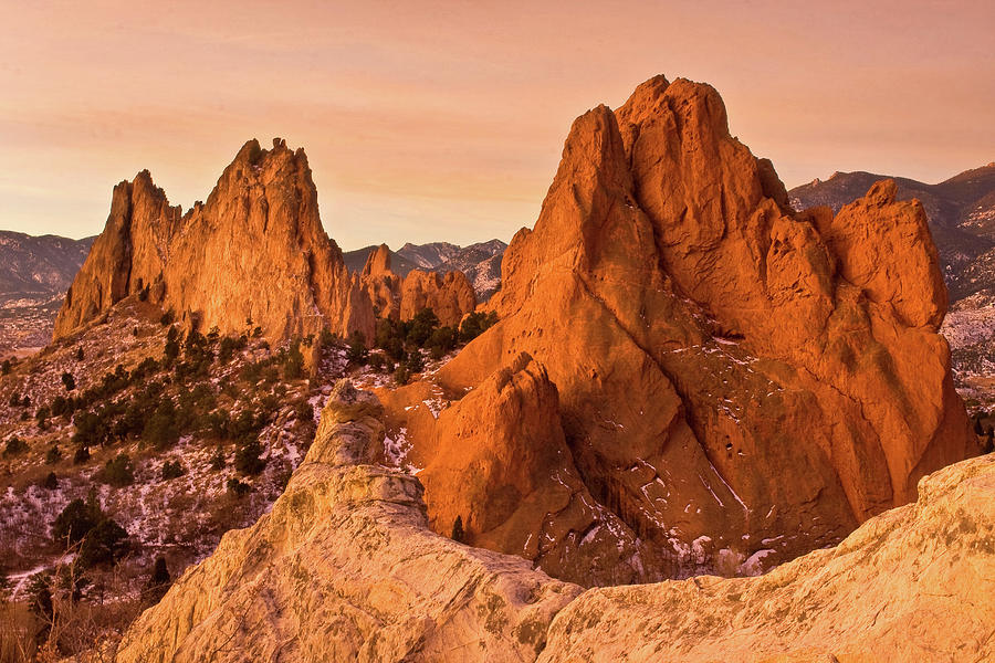 Golden Sunrise At Garden Of The Gods Photograph by Ronda Kimbrow Photography