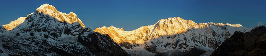 Golden Sunrise On White Mountain Peaks Photograph by Fotovoyager