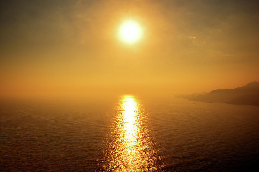 Golden sunset in Alanya Photograph by Sun Travels