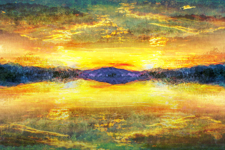 Golden Sunset Photograph by Lorraine Baum