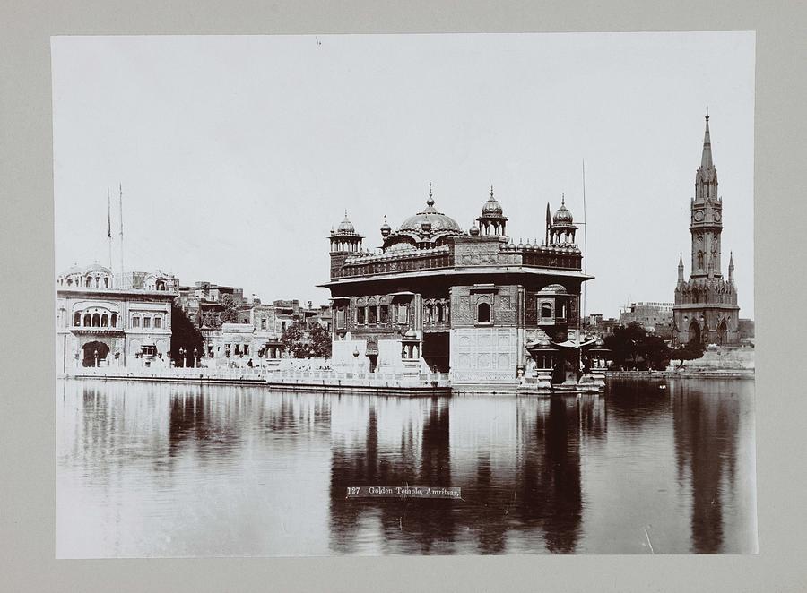 Golden Temple in Amritsar, anonymous, c. 1895 - c. 1915 Painting by MotionAge Designs